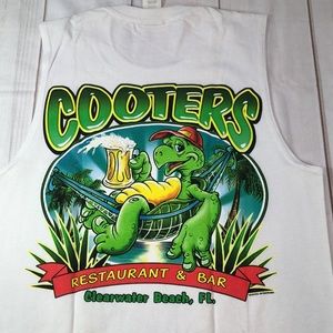 NEW GILDAN ULTRA COTTON GRAPHIC MUSCLE SHIRT 100% COTTON COOTERS BAR MENS SMALL